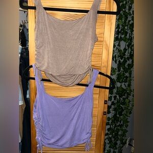 Ruched Sleeveless Tops